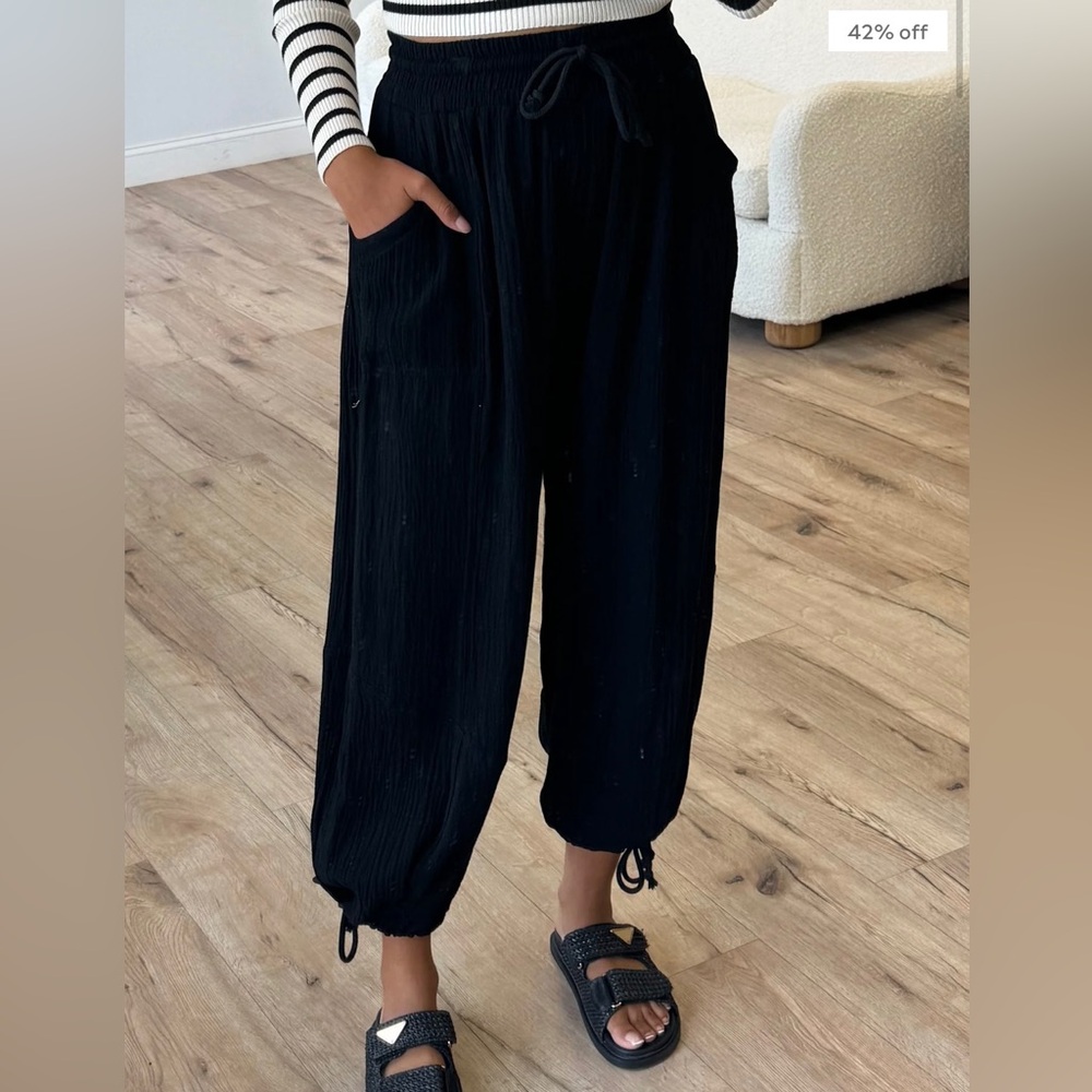 Shop Talulah Cotton Gauze Parachute Pants NWOT